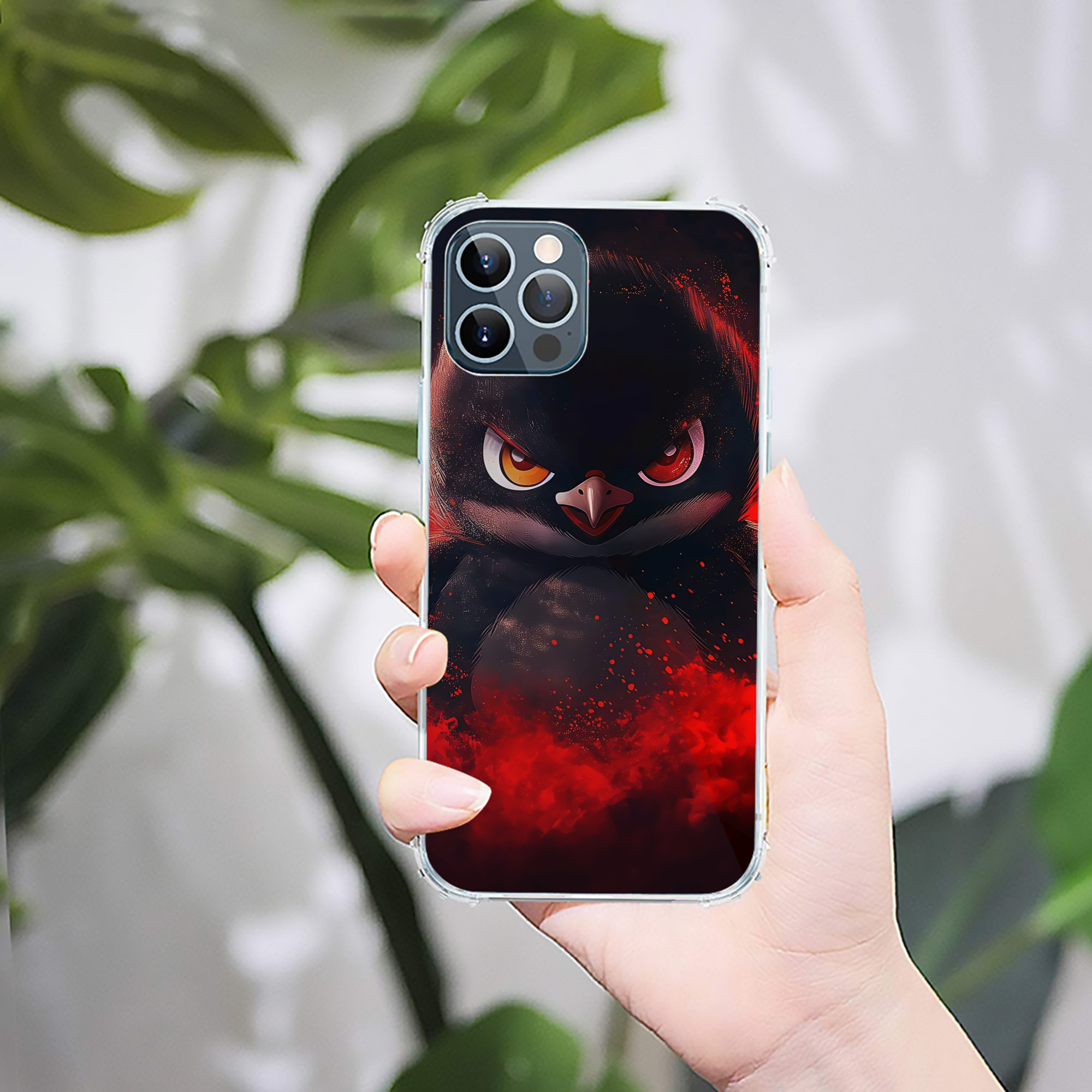 （画像用） Angry Birds アングリーバード 【iPhone 12シリーズ対応】透明スマホケース（クリアソフトケース）
